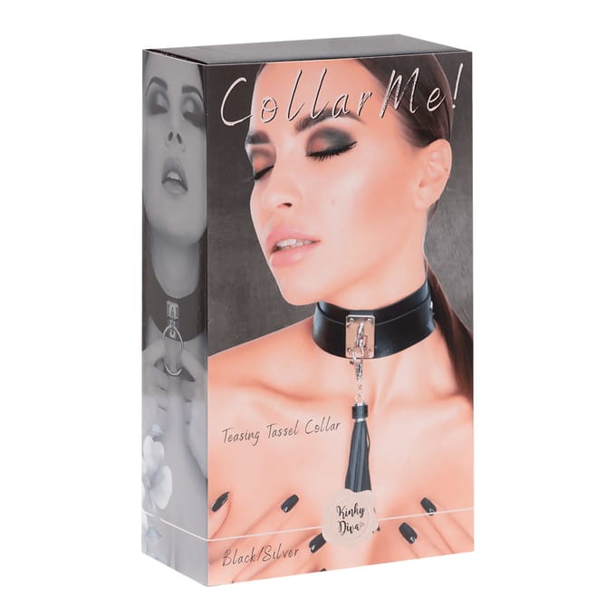 Kinky Diva – Lederen Collar met Kwastje
