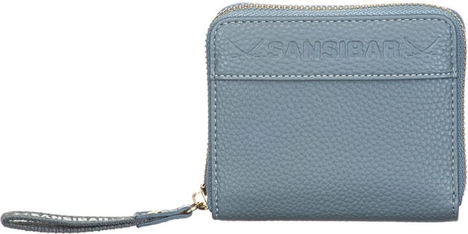 Sansibar Portemonnee Zip Wallet Jeans Blauwgrijs
