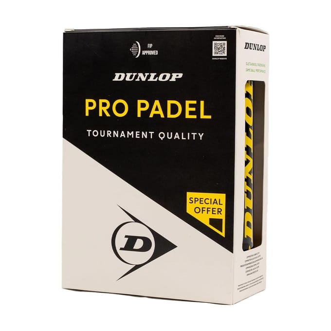 Dunlop- Padel bal- Pro padel 2x3- Geel