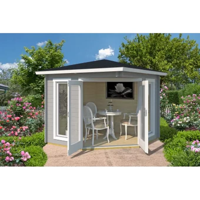 Weka Tuinhuis 408 - Grijs - 239x239cm
