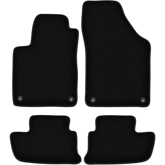 BASIC zwarte veloursmatten voor: Peugeot RCZ coupé (2010-2015)