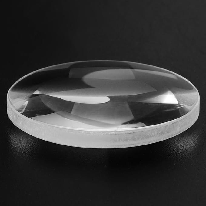 K9 Optisch Glas 100mm Brandpuntsafstand Dubbelbolle Lens Vergrootglas