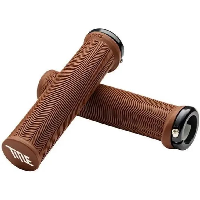 Title Mtb L01 Lock-on Handvatten Bruin 135 mm