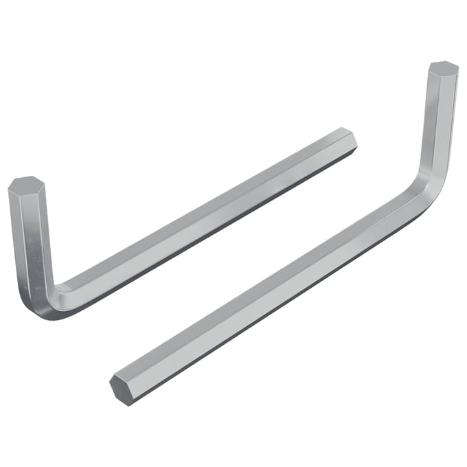 vidaXL Zeskantsleutel 2 st zilver 32 x 86 mm Staal