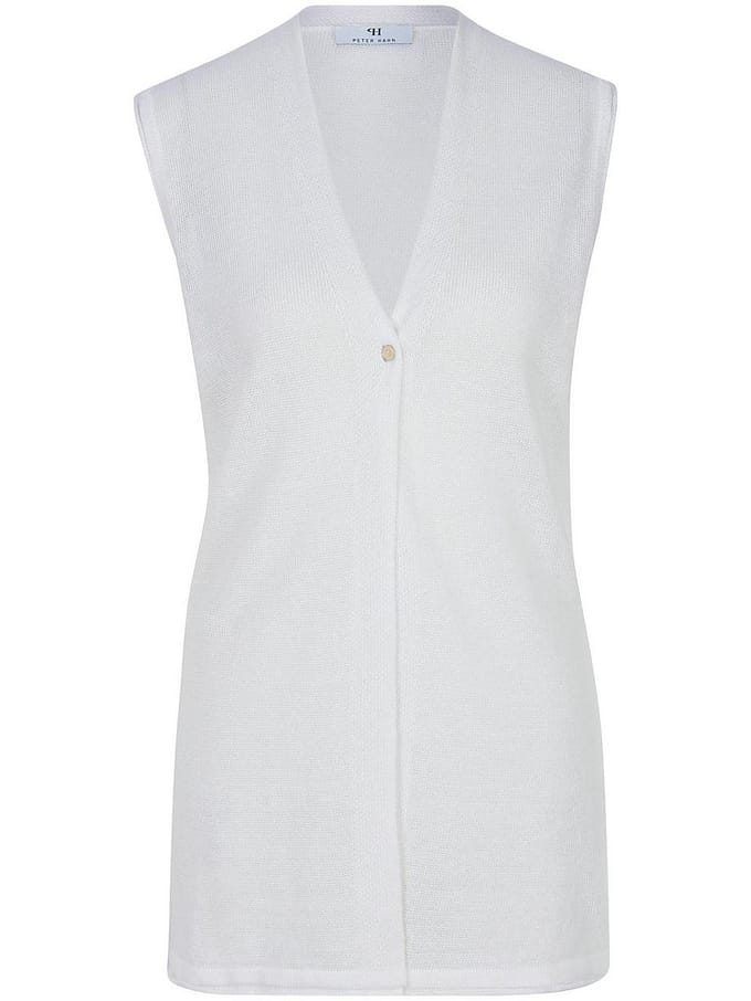 Mouwloos vest Van Peter Hahn wit