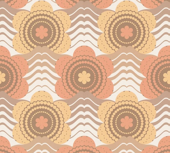 RETRO BEHANG | Floraal - meerkleurig - A.S. Création Retro Chic