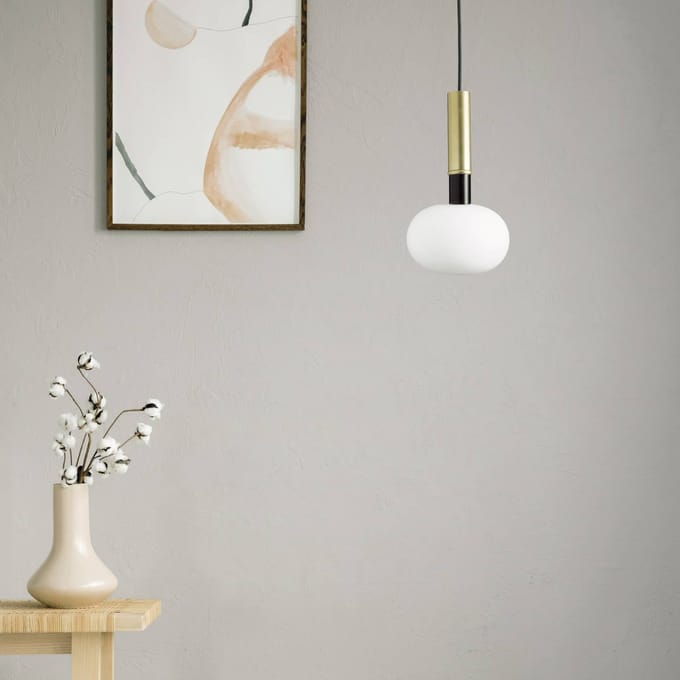 miloox by Sforzin Hanglamp Mose, 1-lamp, hoogte 25 cm, goud