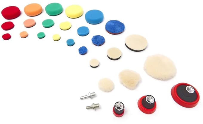 29 Delige Polijstset met M14 en 6 mm en 8 mm opname