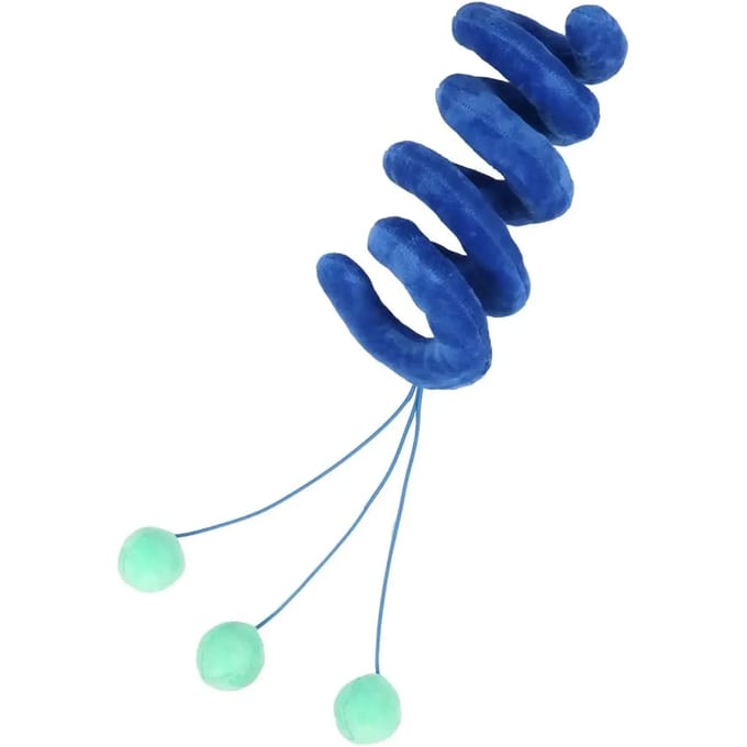 Kattenspeeltje TWISTER blauw 36x10x10cm