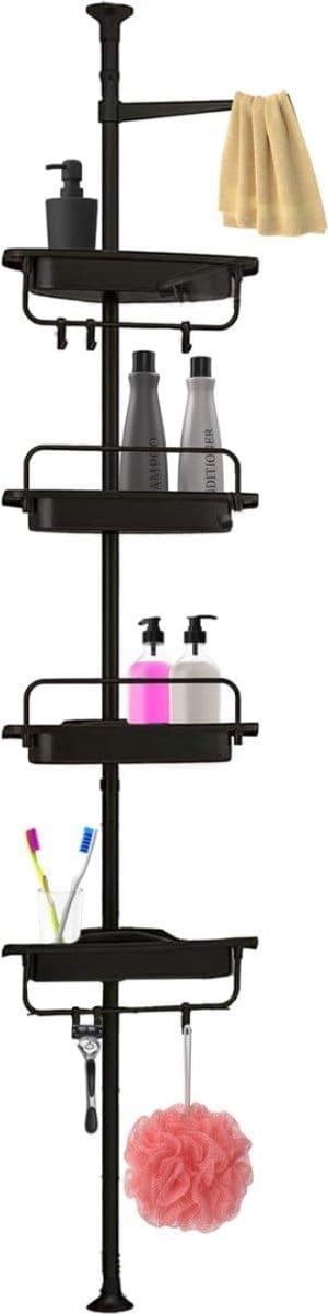 DailySupplies® Doucherek Zonder Boren - Telescopisch Doucherekje - Hangend