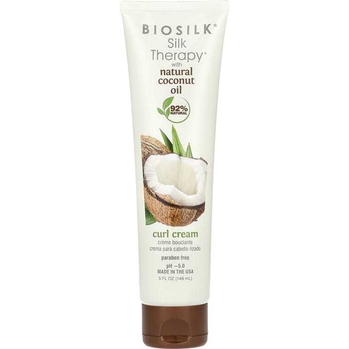 BIOSILK Silk Therapy with Natural Coconut Oil Curl Cream Haarcrème & stylingcrème Dames 148 ml