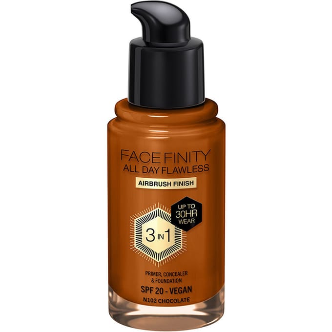 Facefinity All Day Flawless 3 In 1 Foundation #n102-chocolade 30 ml