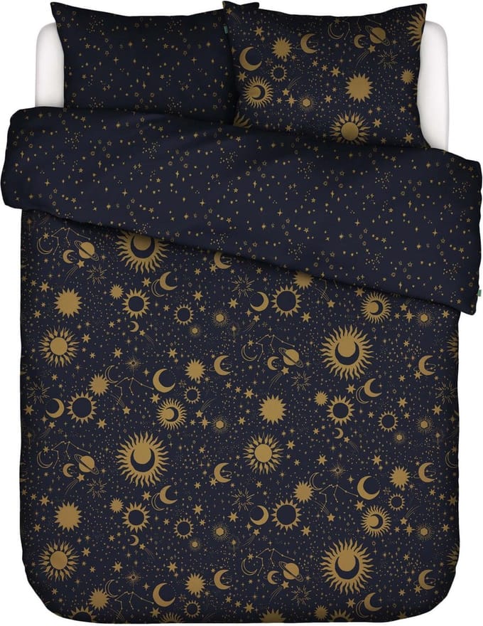 COVERS & CO Luna Tic Dekbedovertrek Nightblue - Lits-Jumeaux - 240x200/220 cm