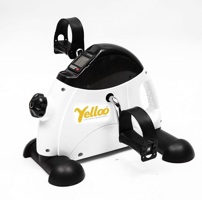 Mini Hometrainer - Pedaal trainer - Thuis trainen - Met display - 41x35x30 cm - Zwart