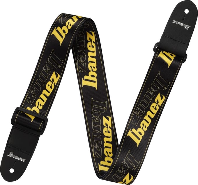Ibanez GSD50-YE Design Strap Ibanez Logo Gitaarband Geel