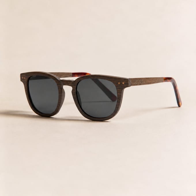 Dzukou Coyote Trail – Zonnebril – Dames – Hout – Rond – Gepolariseerd