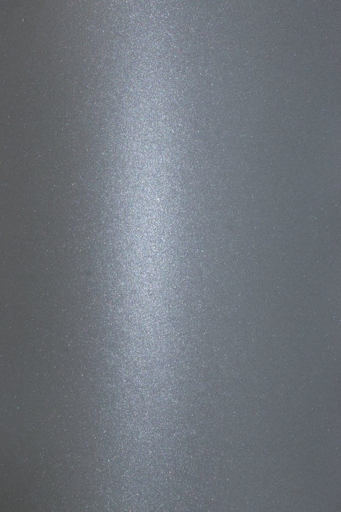 Netuno - grijs metallic papier - A4 - 21 x 29,7 cm - 20 vellen - 280 gram - Aster Metallic Grey