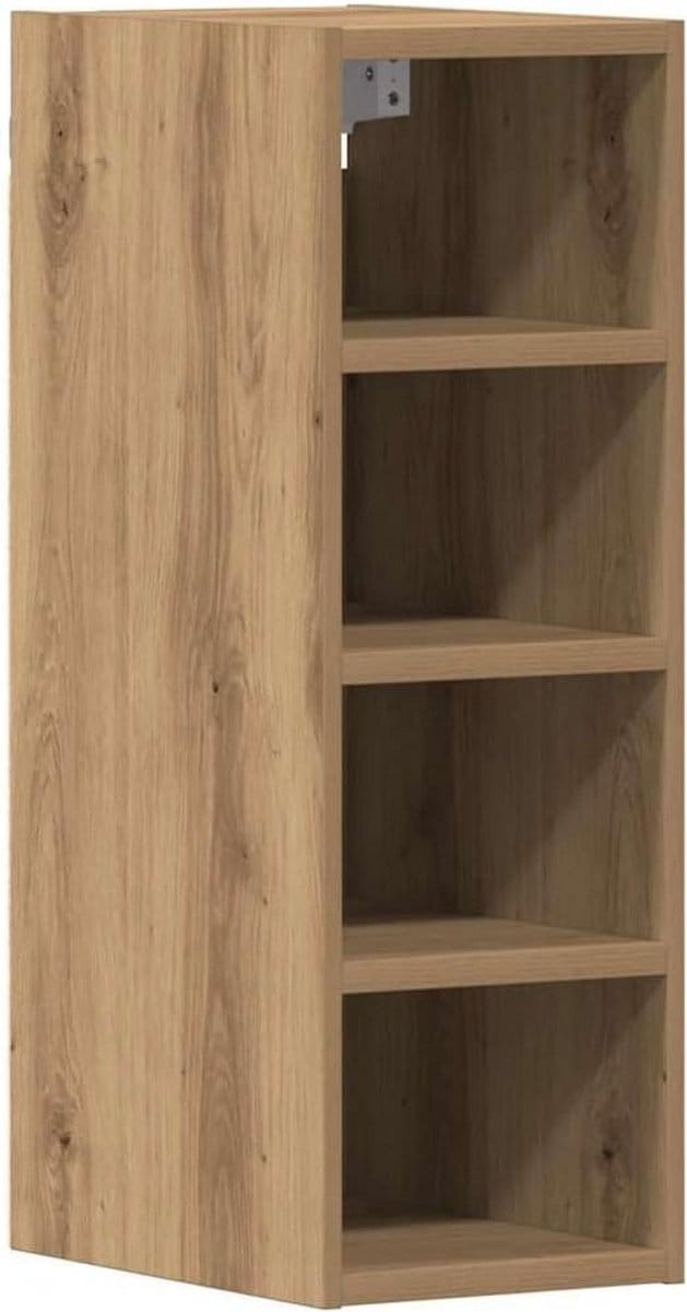 Hanging Cabinet Riga - Space-saving Wall Storage with Carved Wood Design