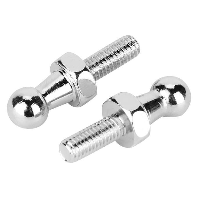 2 stuks CNC Aluminiumlegering Kogelbout voor Gasveren Kogelvormig Motorkap M6