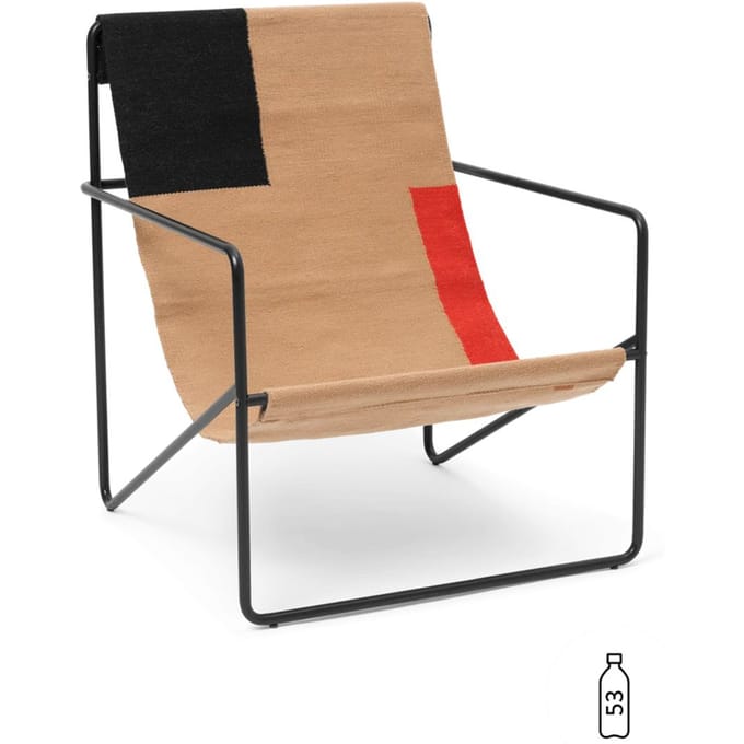Ferm Living Desert Stoel - zwart - Block