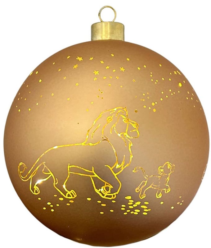Disney verlichte kerstbal Lion King - 15 cm