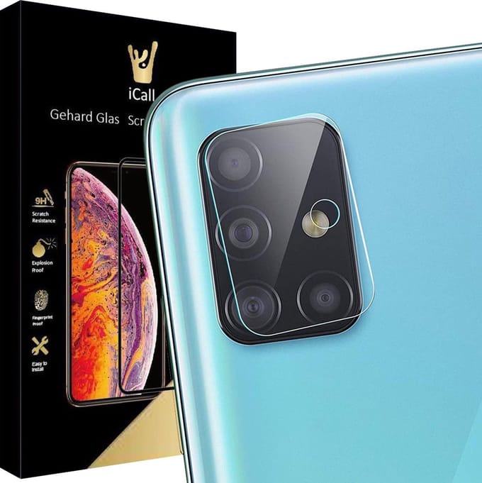 Camera Screenprotector geschikt voor Samsung A51 - Glas Screen Protector