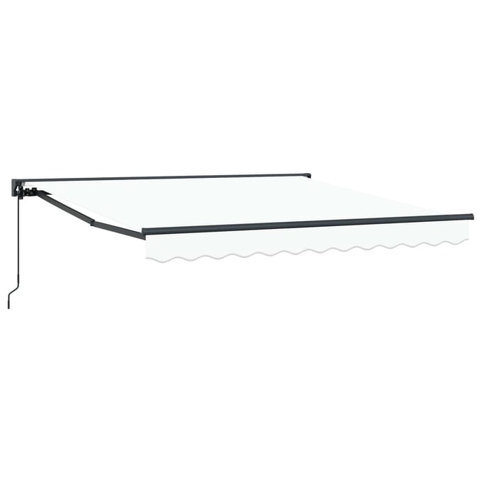 vidaXL - Zonnescherm - Frame - Wit - 300 - x - 250 - cm - Polyester - met - PU-coating