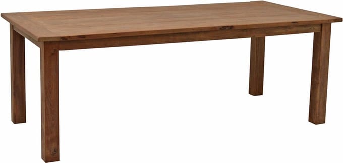 Home - Teak houten Eetkamertafel - Malang Teak Hout - Geborsteld - 220x100 cm - Bruin