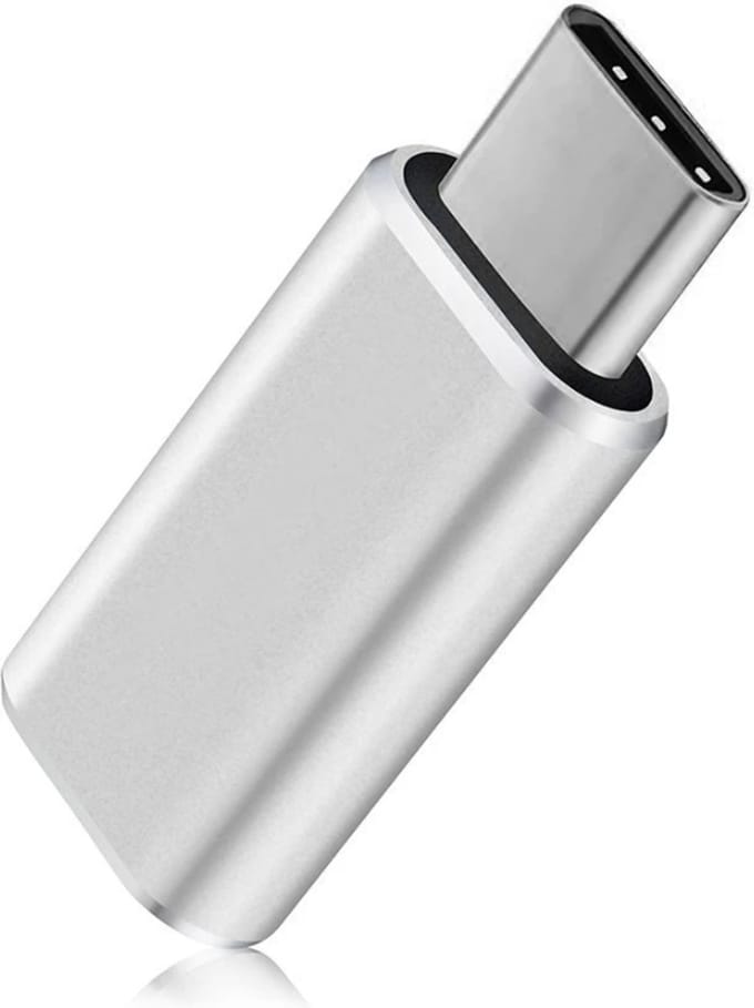 USB-C naar Lightning - USB C naar 8pin converter - Niet geschikt voor Audio - Verloop - Grijs - Staza