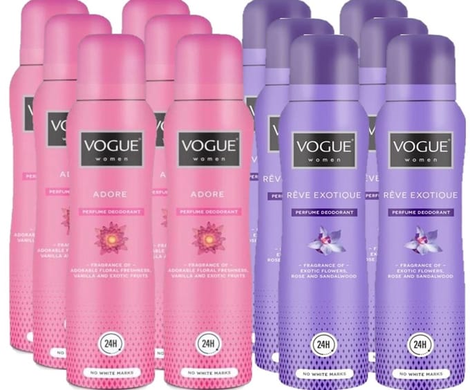 Vogue Parfum Deodorant - Grootverpakking - Adore / Reve exotique