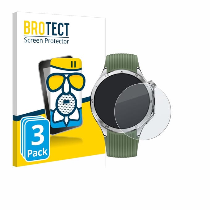 BROTECT - Screenprotector voor OnePlus Watch 3 - Folie Beschermfolie Beschermglas matte 3 Stuks