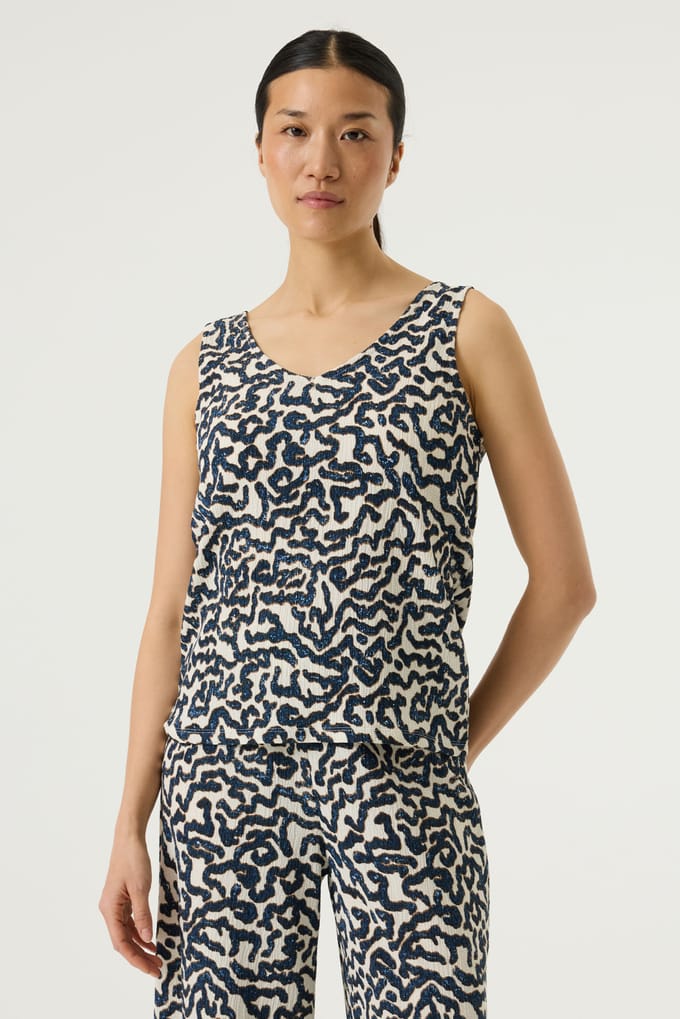 Vrouwelijke tanktop met print Garcia