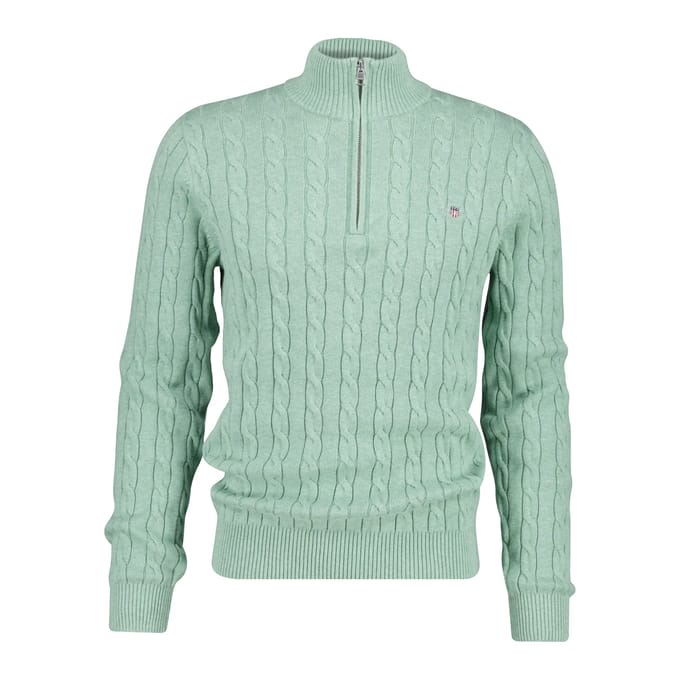 Pull 1/2 zip gedraaide brei Gant