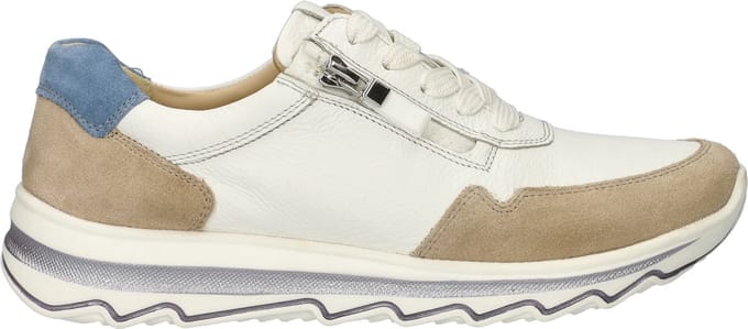 Ara Orlando dames sneaker - Beige wit - Maat 37