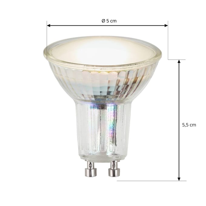 Arcchio LED-reflectorlamp GU10 4,5 W 120° helder 3.000 K