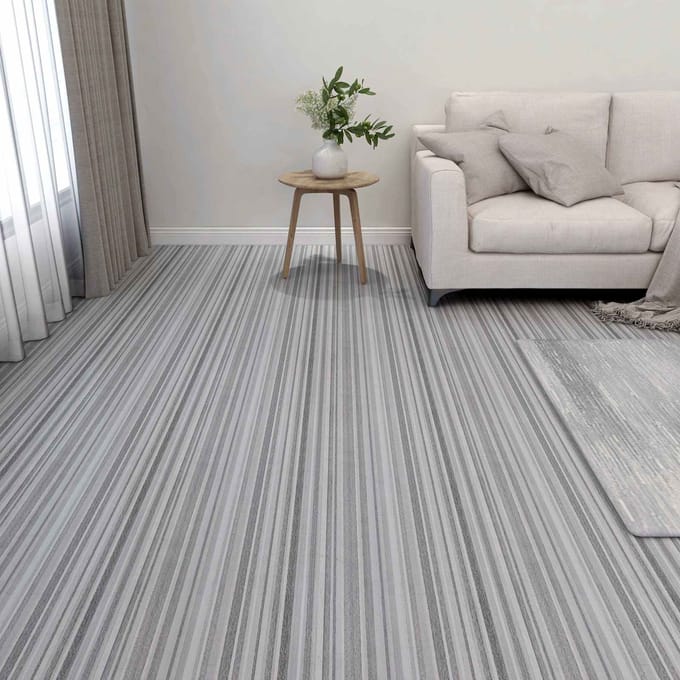 vidaXL - Vloerplanken - Strepen - 5,11 - m² - 55 - st - PVC