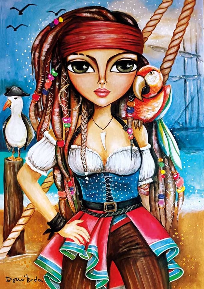 Magnolia puzzel The Beautiful Pirate - 1000 stukjes legpuzzel.