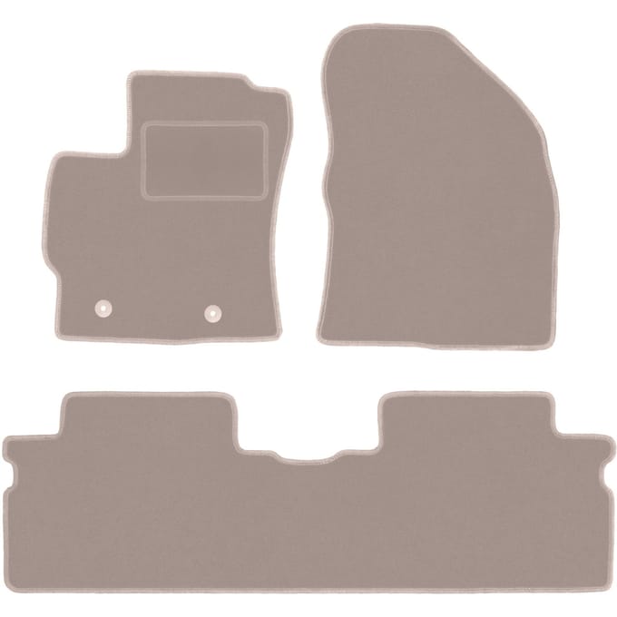 Beige velours matten voor: Toyota Verso FL minivan (2013-2019)