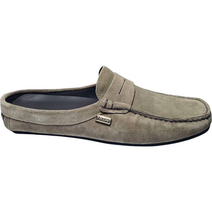 sb10710G0gub0119 Pollini Mannen Suede Grey