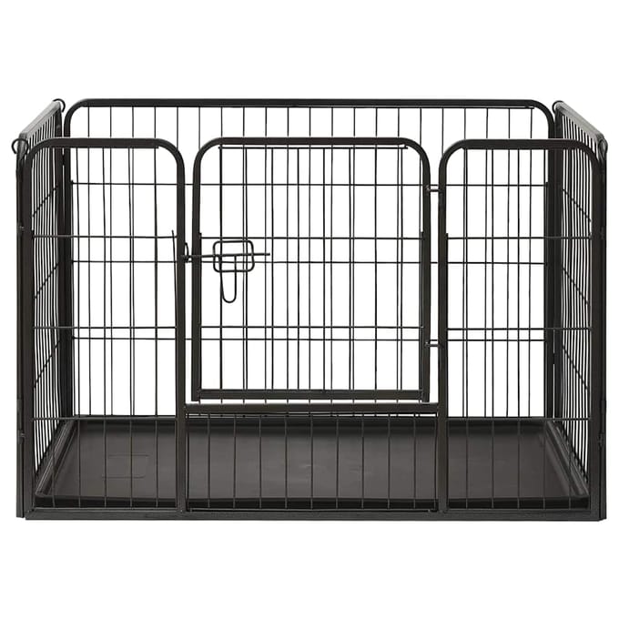 vidaXL - Puppyren - 91,5x59x61 - cm - staal
