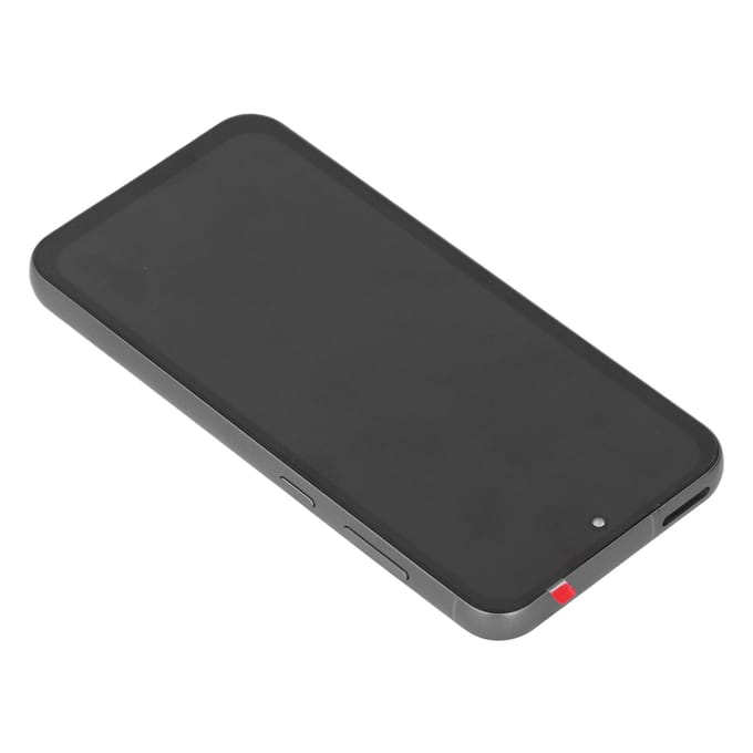 Schermvervanging met frame voor Galaxy S23 FE met ondersteuning voor vingerafdrukscanner en touchscreen. gray
