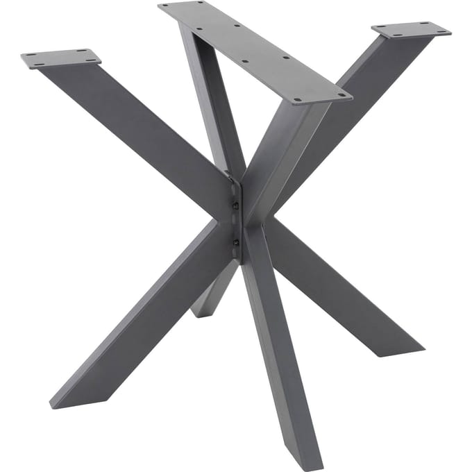 Tafelpoten Tafelframe X-Design 85 x 71 x 85 cm antraciet metaal ML-Design