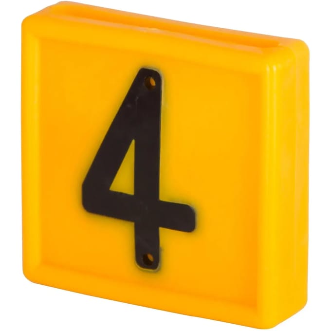 Genummerde markeerkraag om op de armband te schuiven Kerbl N°4 (x10)
