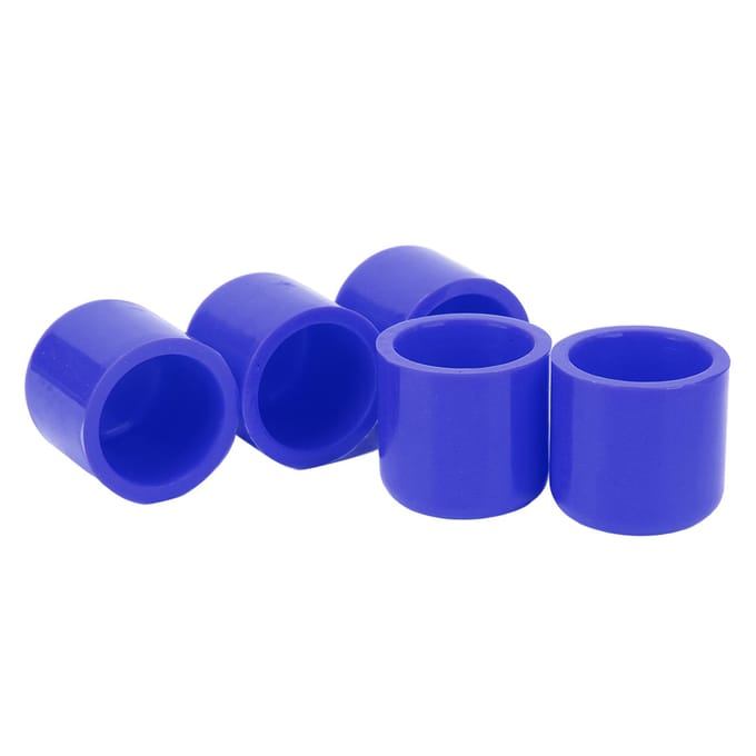 5 stuks Siliconen Afsluitdop 30 mm Flexibel Slijtvast Universeel Inlaat Vacuümslang Stekker Blauw blauw
