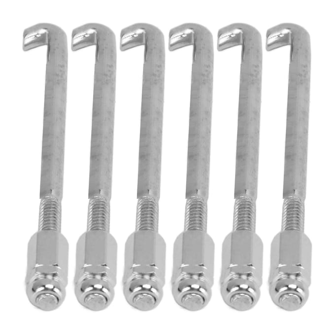 24 STUKS Banjo Beugel Haak Zilver Metaal Slijtvast Banjo Haken Set Accessoire voor Vervanging gray