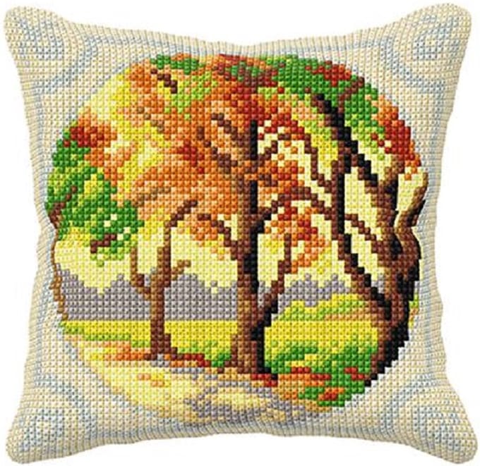 Kussenpakket Herfst borduurpakket - Orchidea
