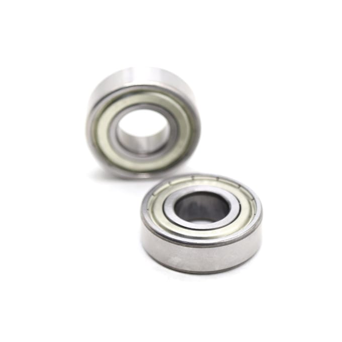 Eén paar 6202Z-lagers met dubbele zijafdichting Diepe groefkogellagers Dubbele metalen afdichting zilver