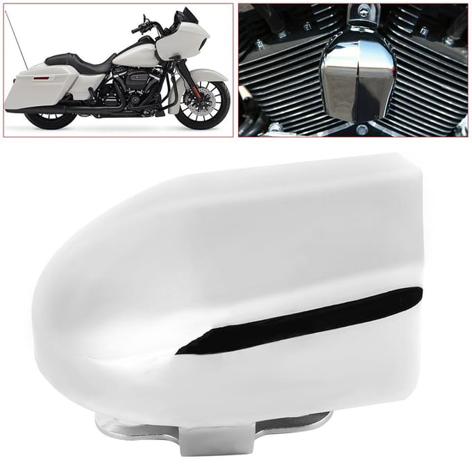 Cache de Klaxon de Moto de Remplacement Adapté aux Modèles Touring avec Klaxons d'Origine 1993-2018(argent ) white