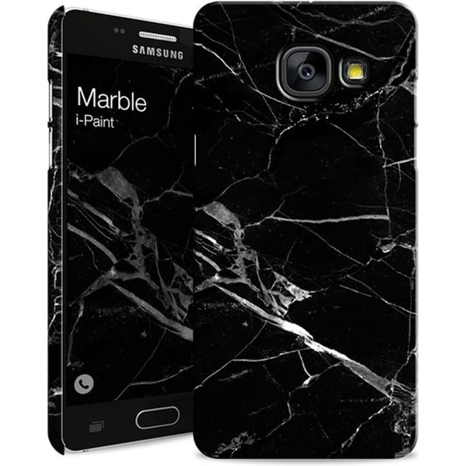 i-Paint cover Marble - zwart - voor Samsung A3 2017