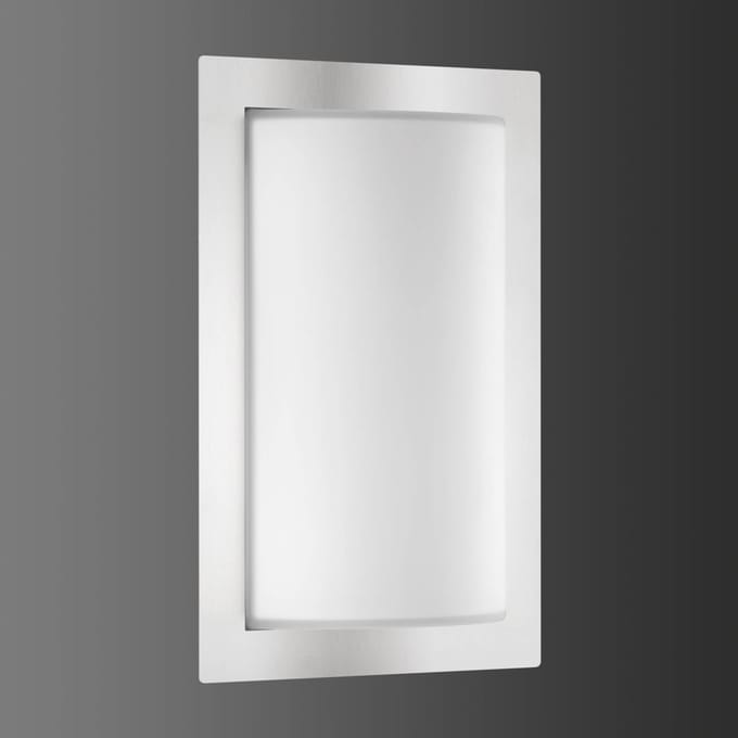LCD LED buiten wandlamp Luis, roestvrij staal, bewegingsmelder